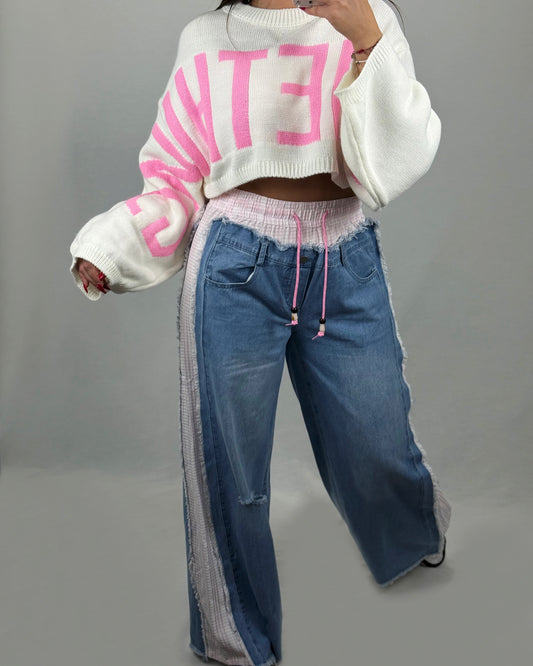 PANTALÓN DENIM BABI PINK