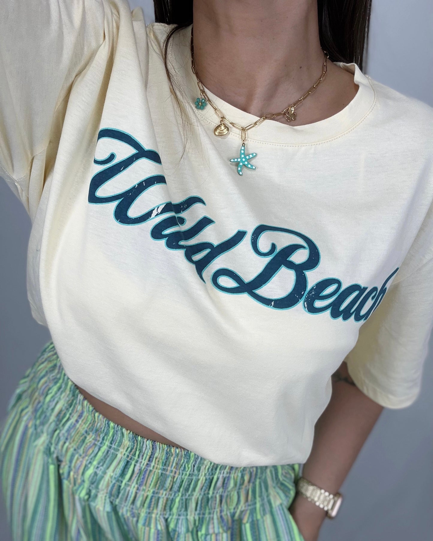CAMISETA BEACH YELLOW