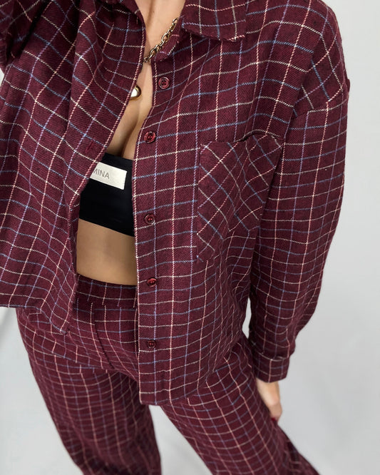 CONJUNTO CUADROS BURDEOS