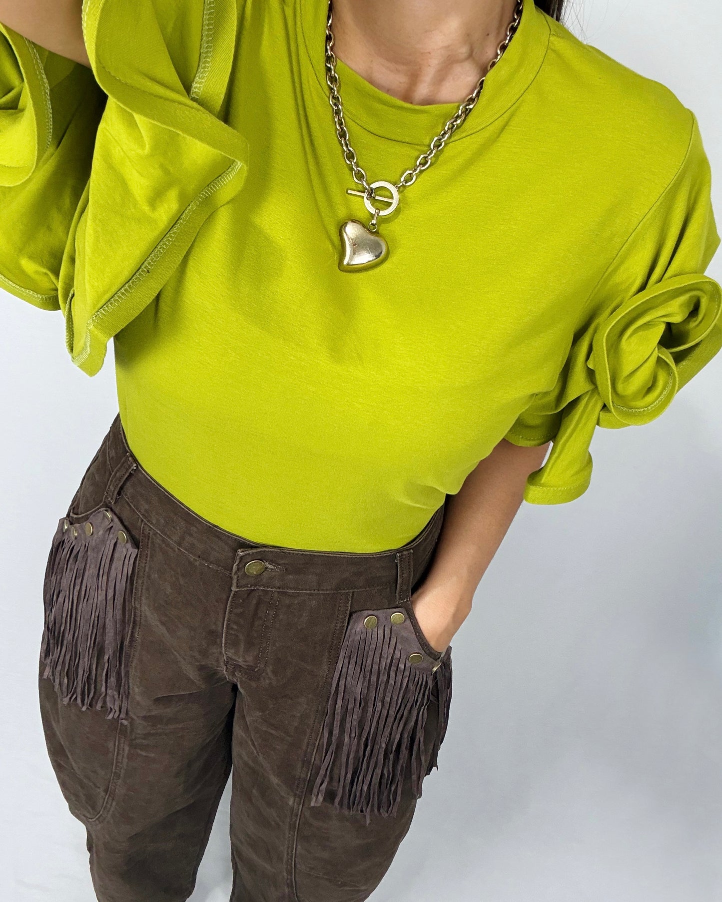 CAMISETA VOLANTE GREEN