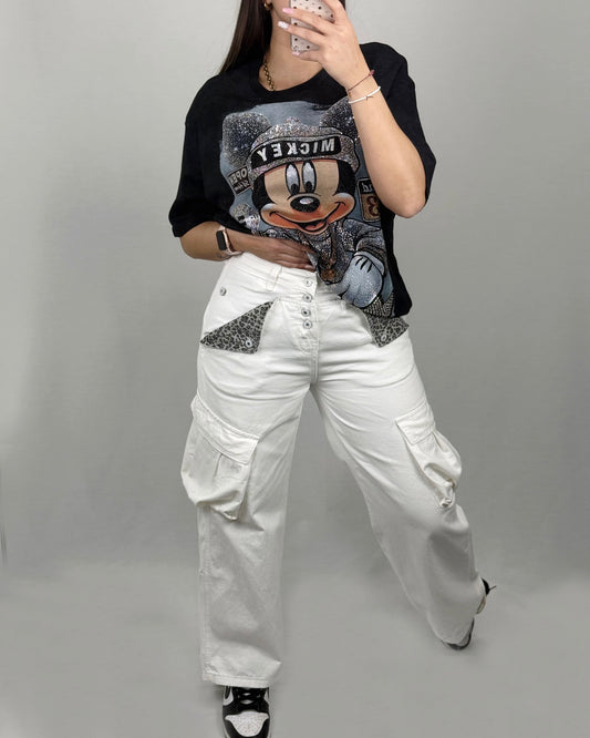 PANTALÓN CARGO WHITE LEO