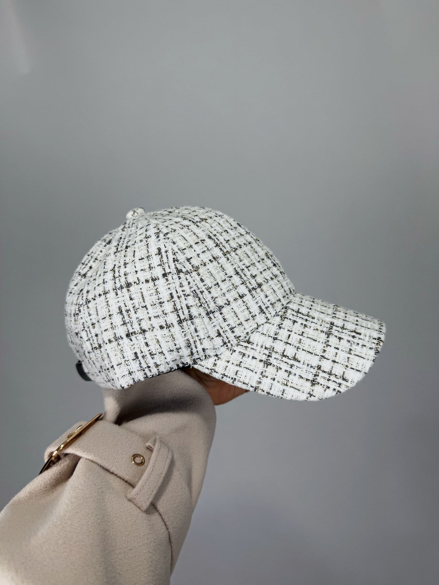 GORRA TWEED WHITE