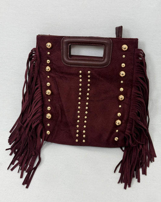 BOLSO BURDEOS TACHUELAS