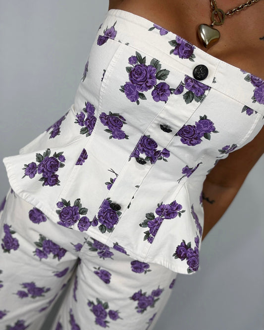 CORSET DENIM VIOLET LUMINA