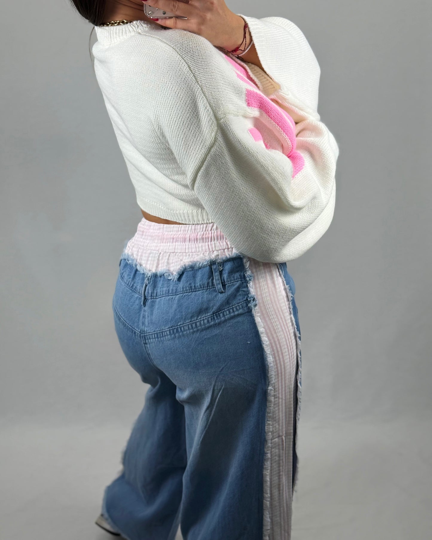 PANTALÓN DENIM BABI PINK