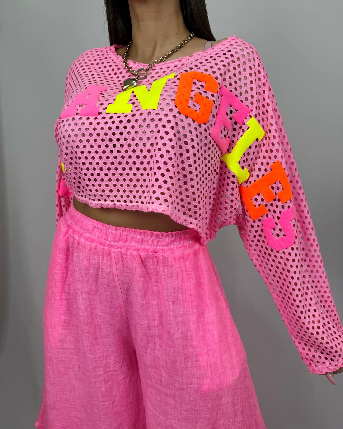 CAMISETA RED PINK FLÚOR