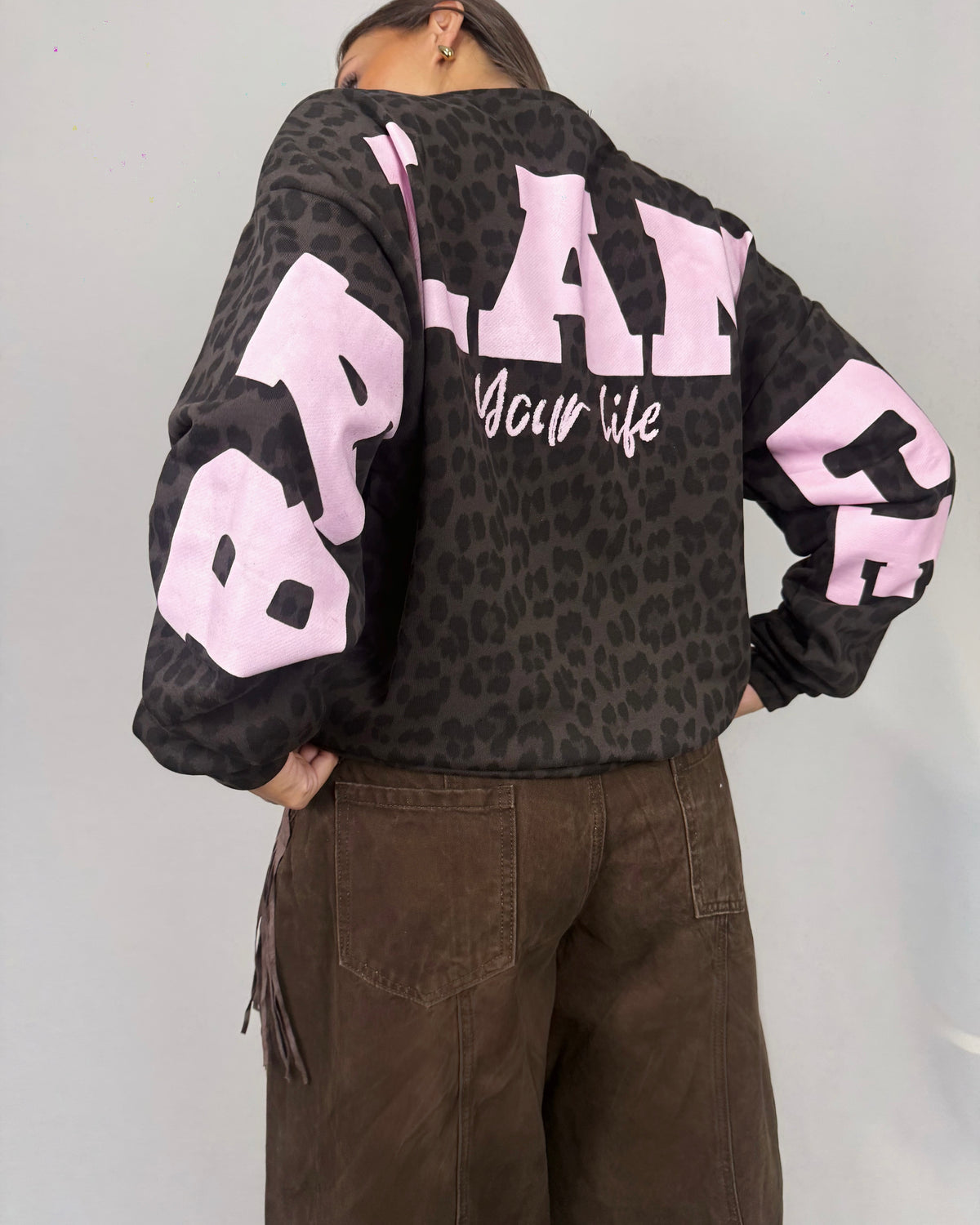 SUDADERA BALANCE BROWN&PINK