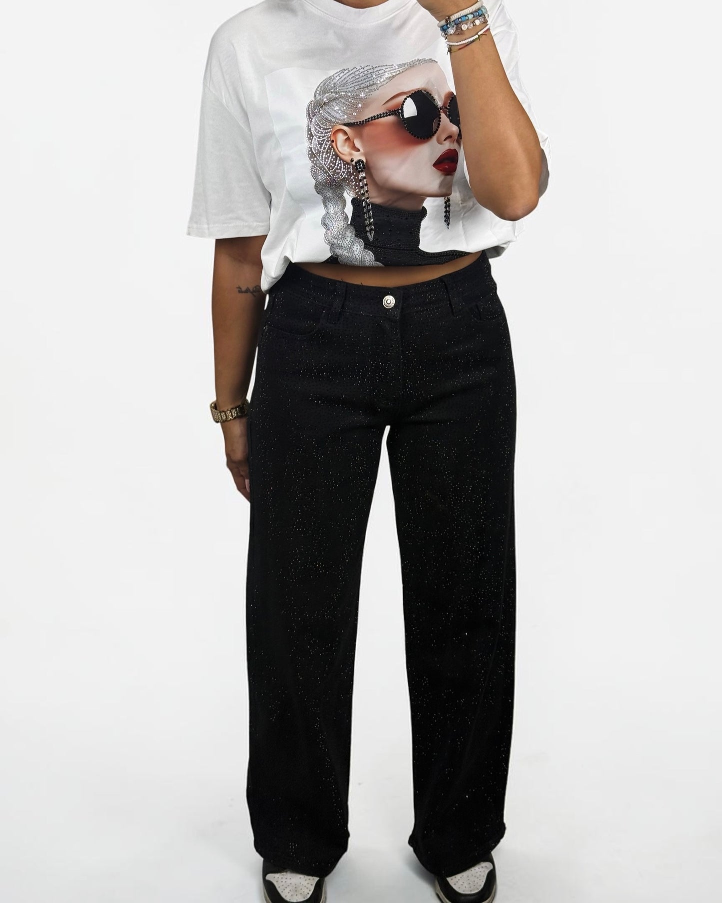 PANTALÓN STRASS BLACK