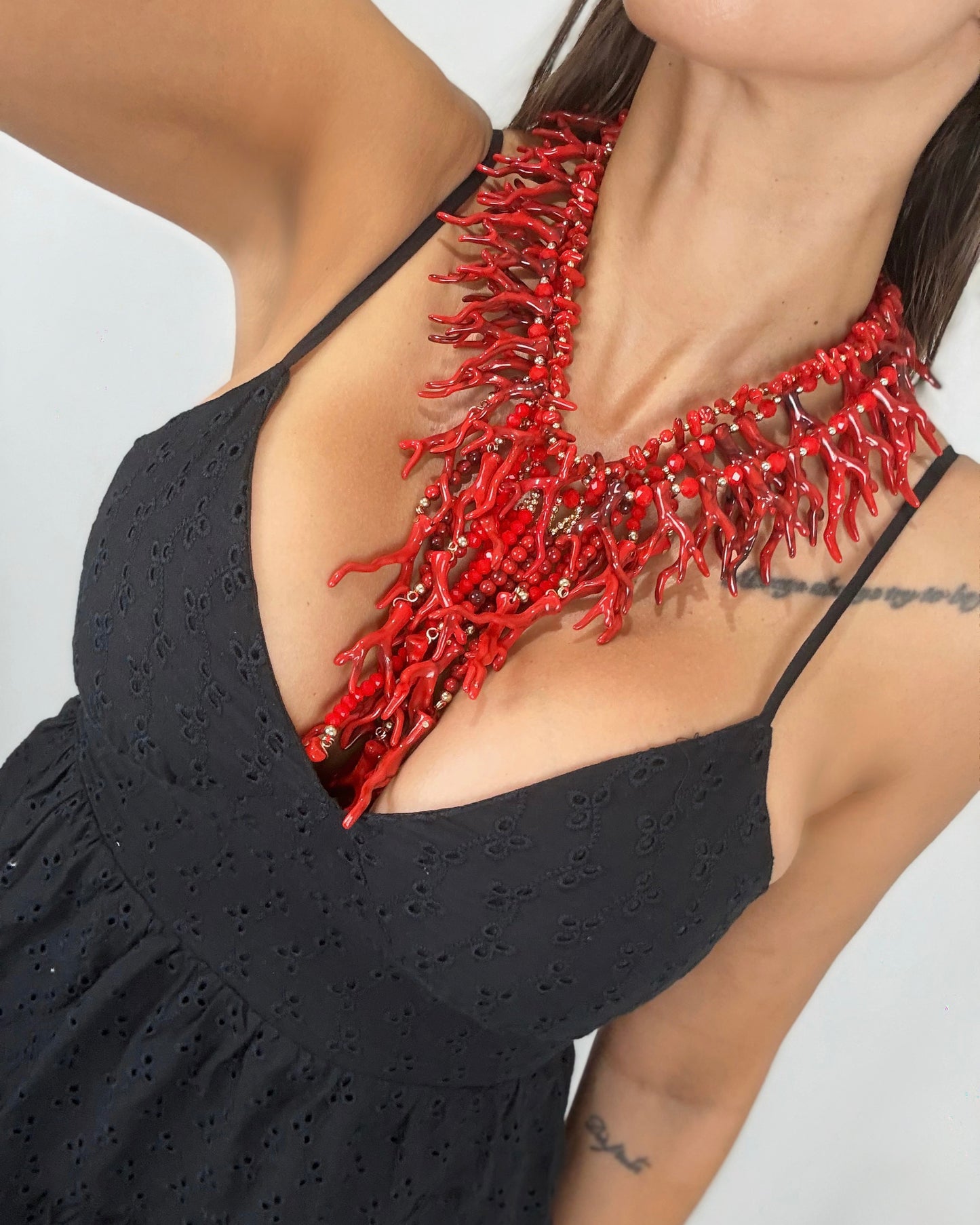 COLLAR CORAL RED
