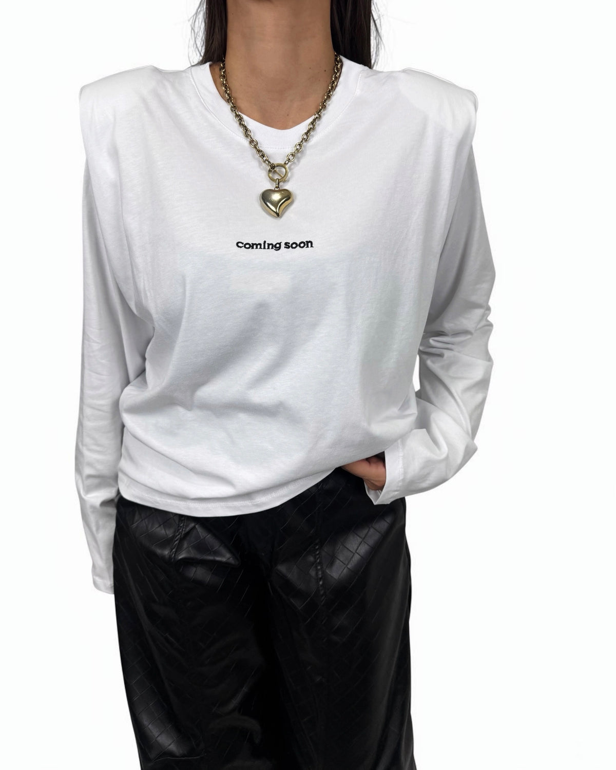 CAMISETA COMING SOON WHITE LUMINA