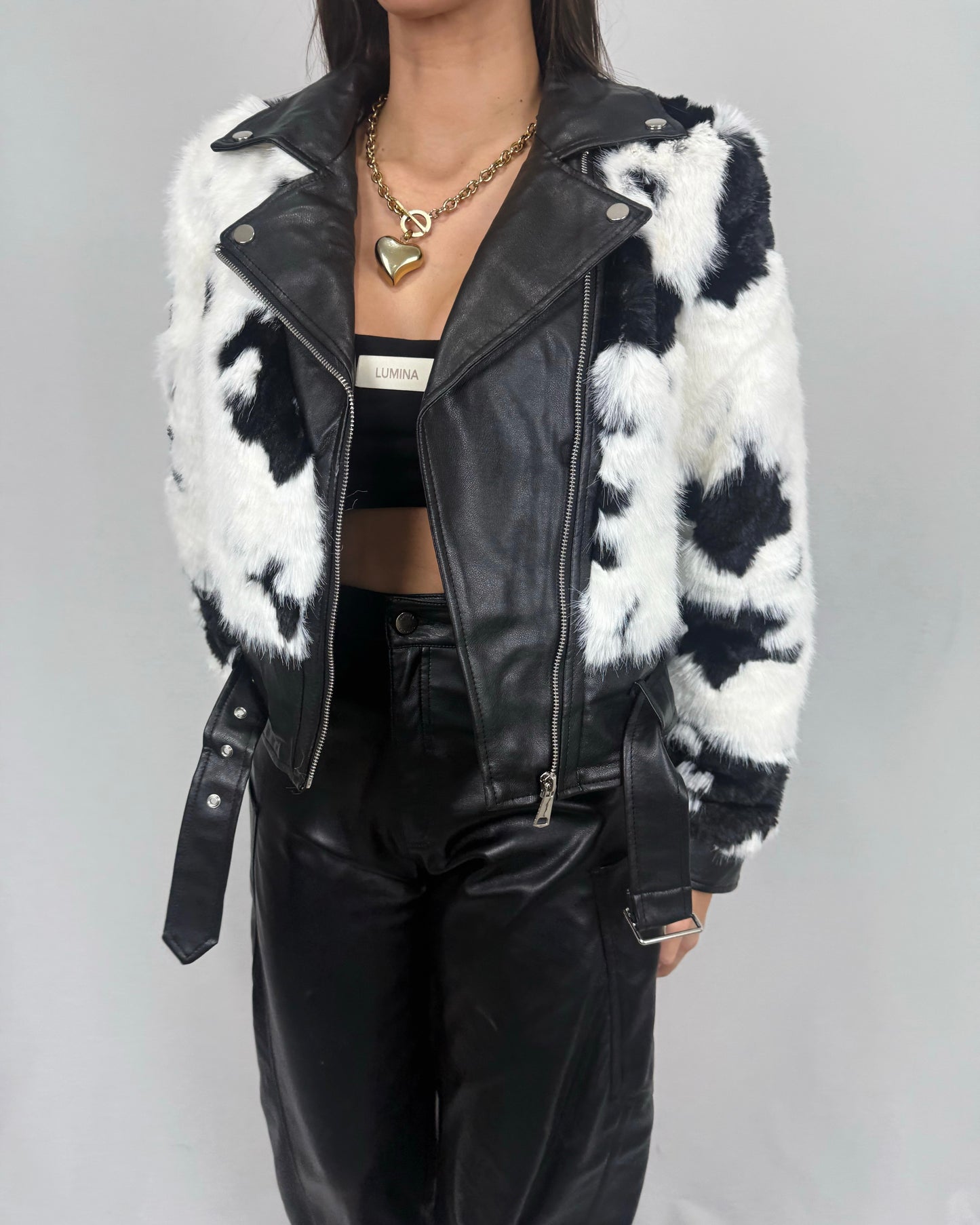 CHAQUETA PREMIUM COW BLACK