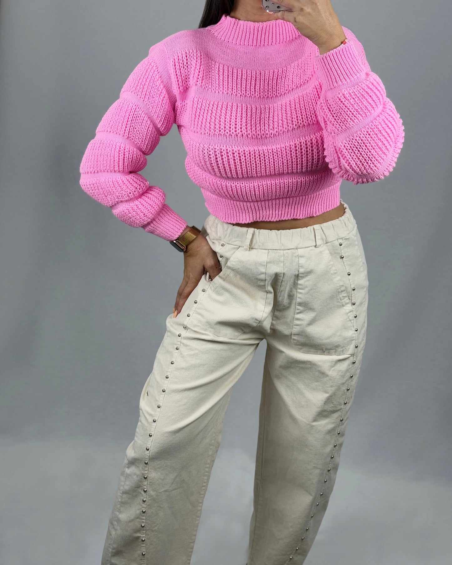 PANTALÓN MICROPANA CREMA