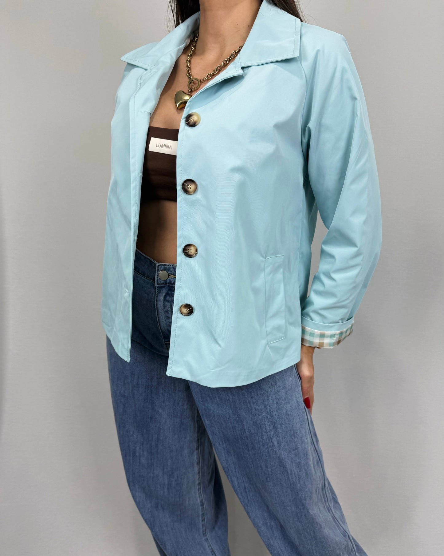 CHAQUETA CUADROS BLUE