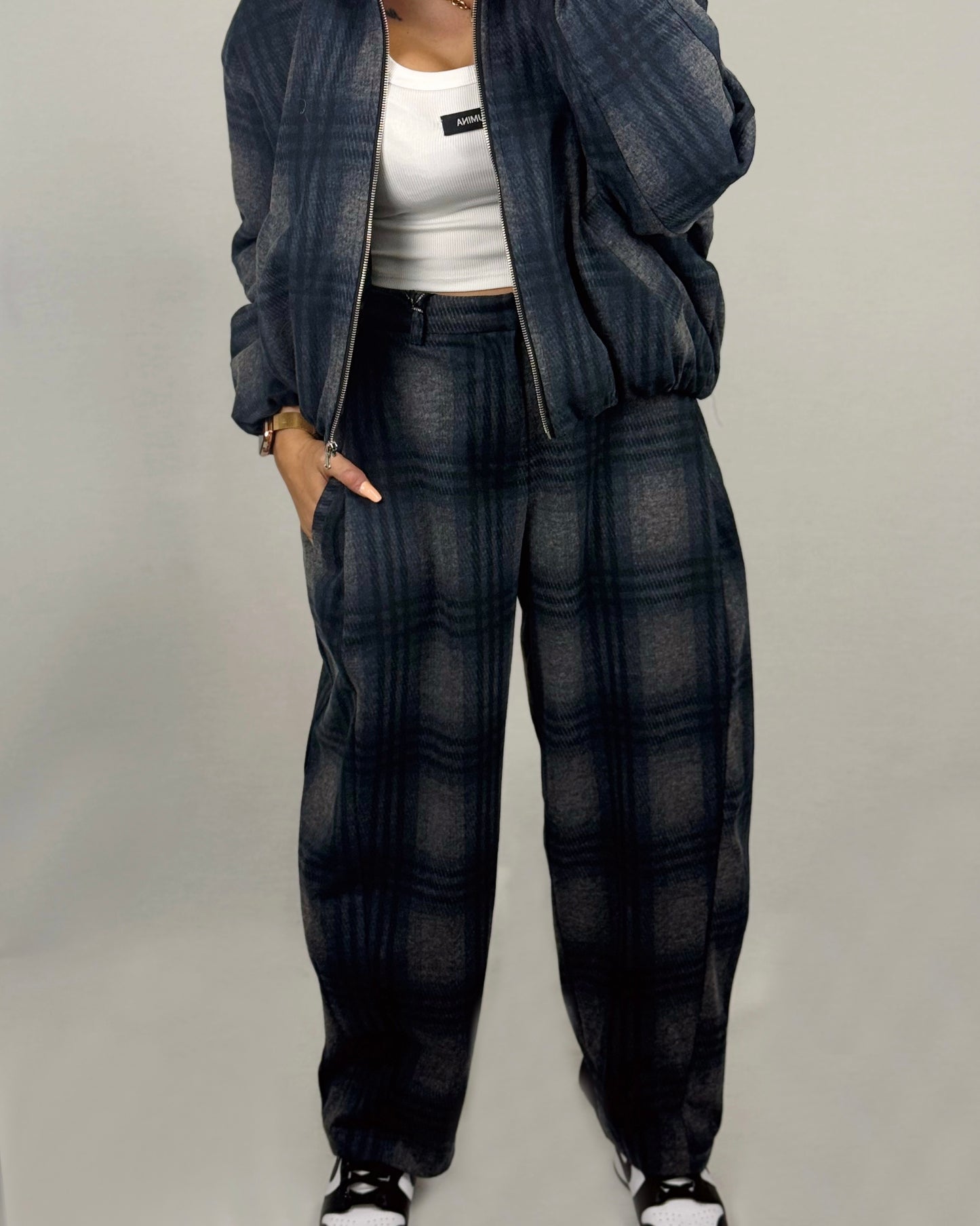 PANTALÓN CUADROS AZUL LUM