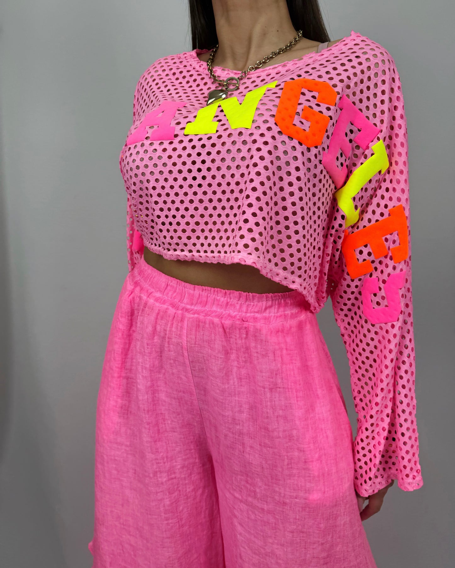 CAMISETA RED PINK FLÚOR
