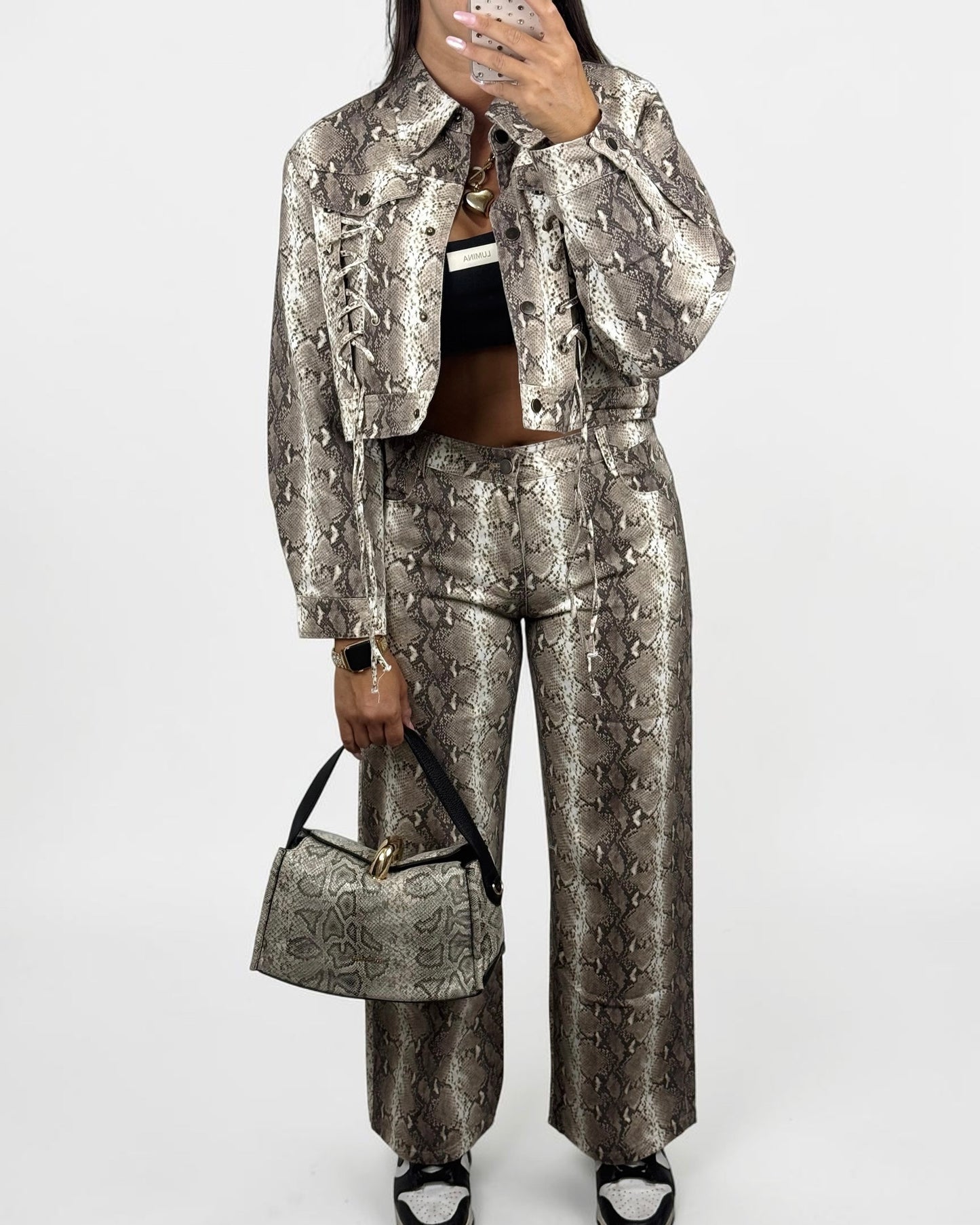CHAQUETA DENIM SNAKE