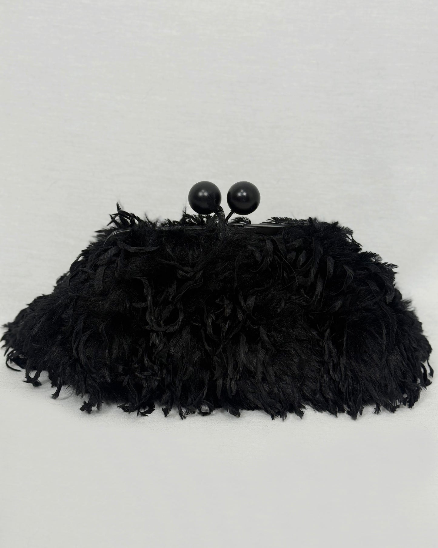 BOLSO PLUMAS BLACK
