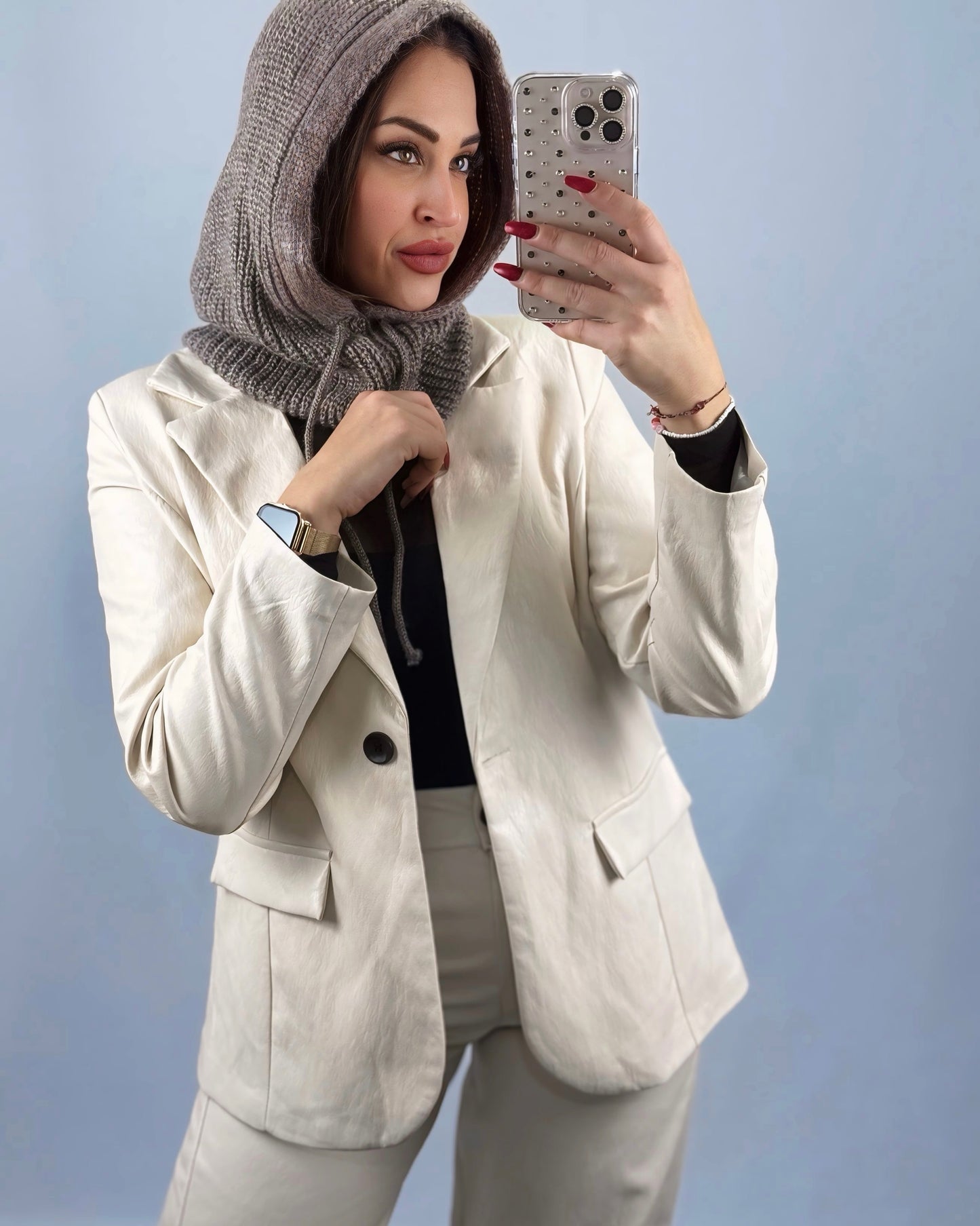 BALACLAVA PUNTO TAUPE