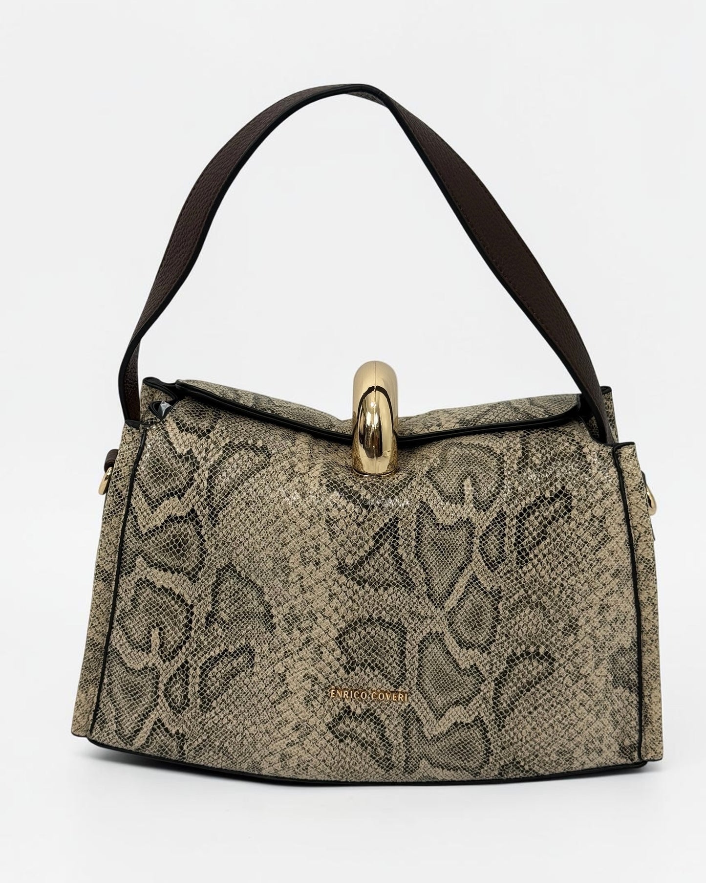 BOLSO SNAKE BROWN
