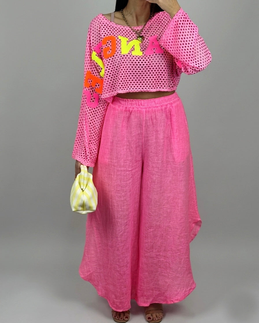 PANTALÓN LINO PINK