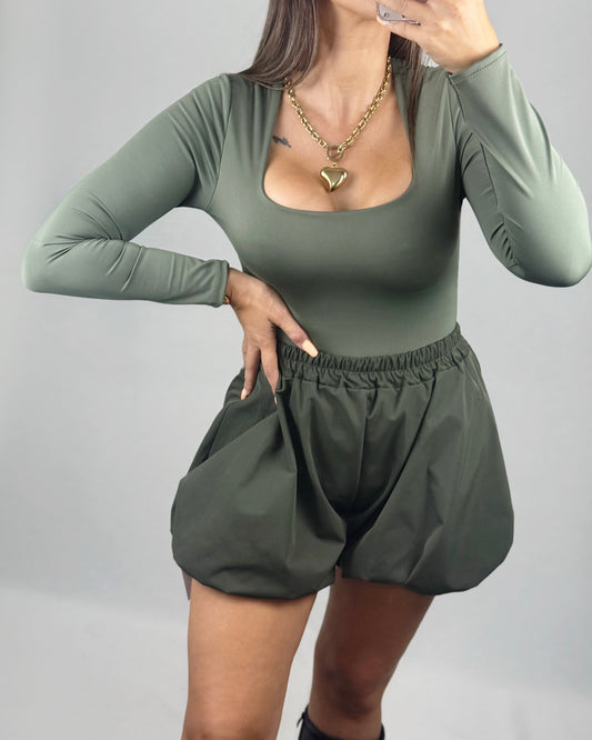 BODY LICRA FRÍA VERDE