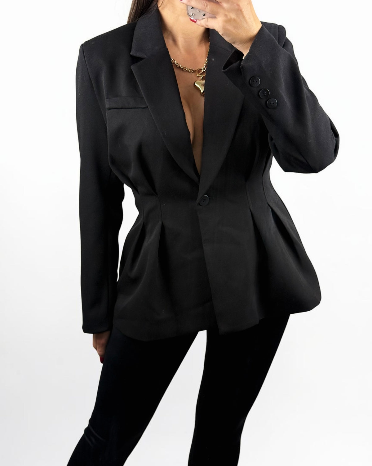 BLAZER COQ BLACK LUMINA