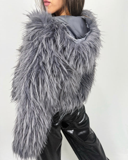 CHAQUETA PELO GRIS
