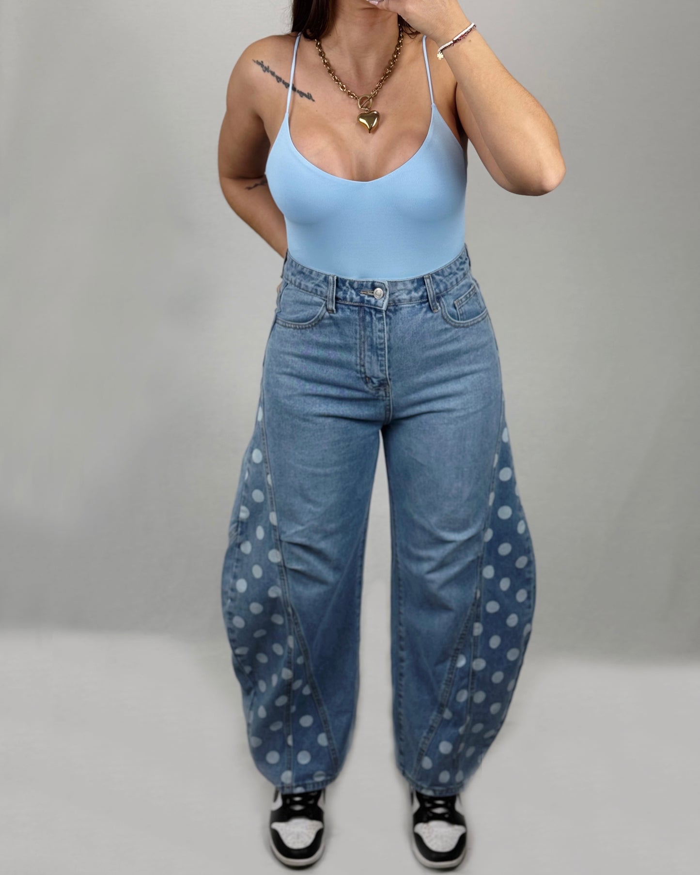 PANTALÓN DENIM LUNARES