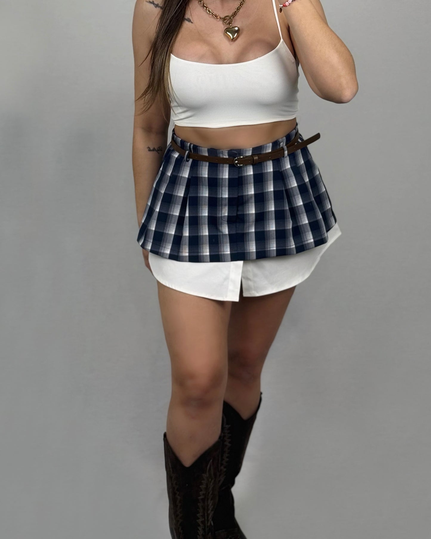 FALDA CAMISA BLUE LUM