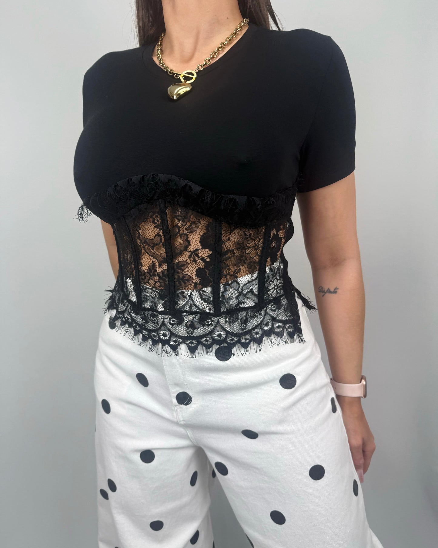 CAMISETA CORSET BLACK LUM