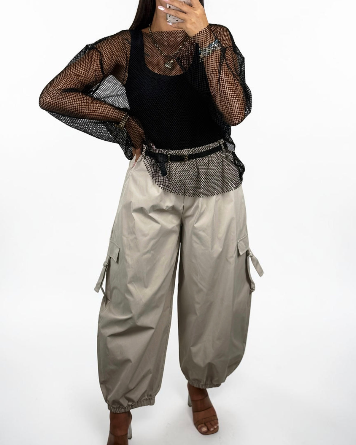 PANTALÓN CARGO BEIGE