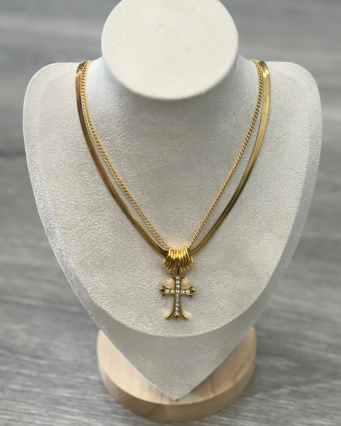 COLLAR CRUZ DOBLE