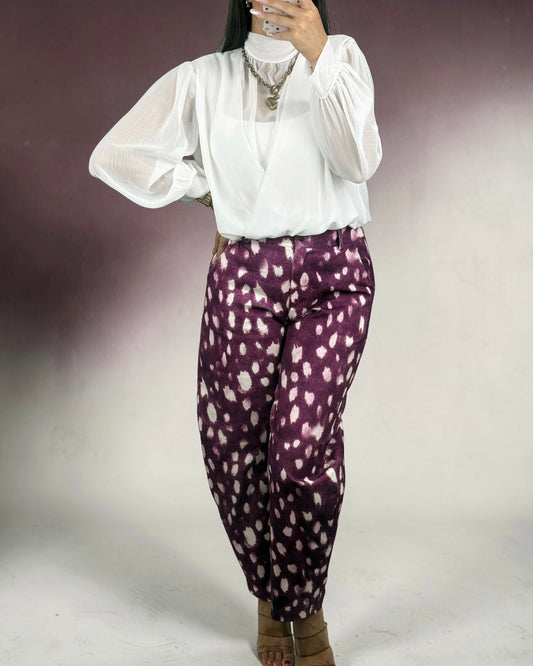 PANTALÓN BAMBI BERENJENA