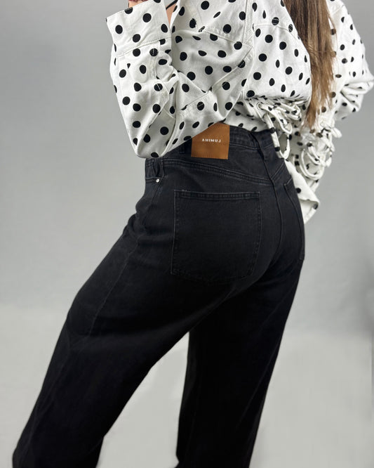 PANTALÓN DENIM NEGRO LUMINA