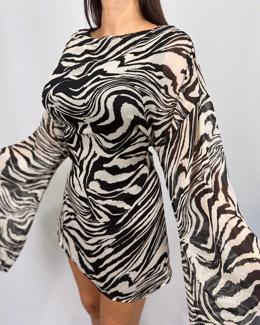 VESTIDO CEBRA LUMINA