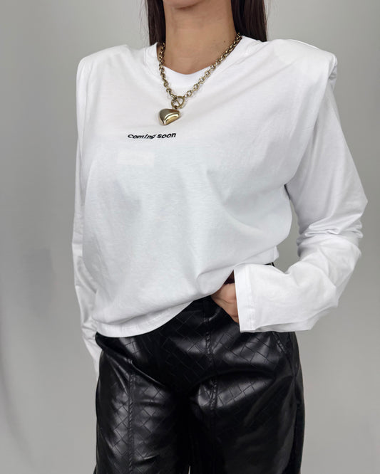 CAMISETA COMING SOON WHITE LUMINA