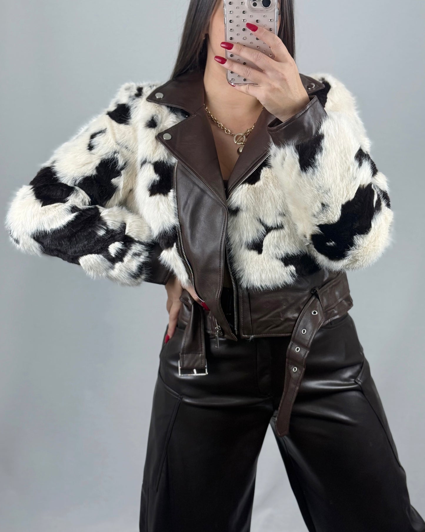 CHAQUETA PREMIUM COW BROWN