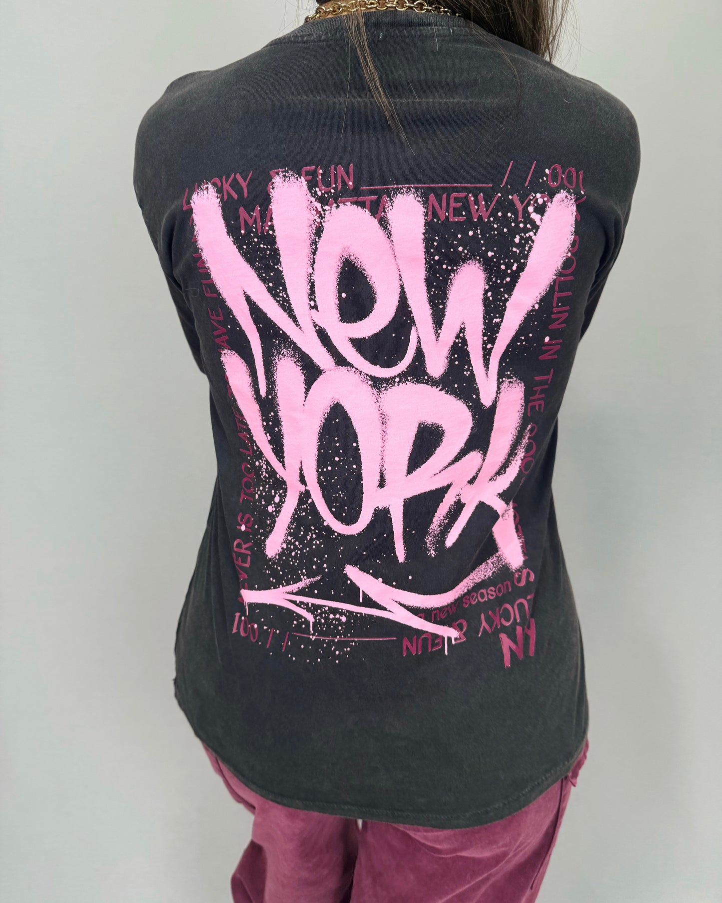 CAMISETA NEW YORK PINK