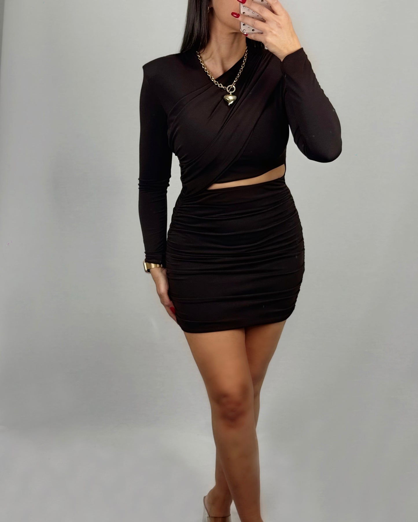 VESTIDO AMALIA MARRÓN