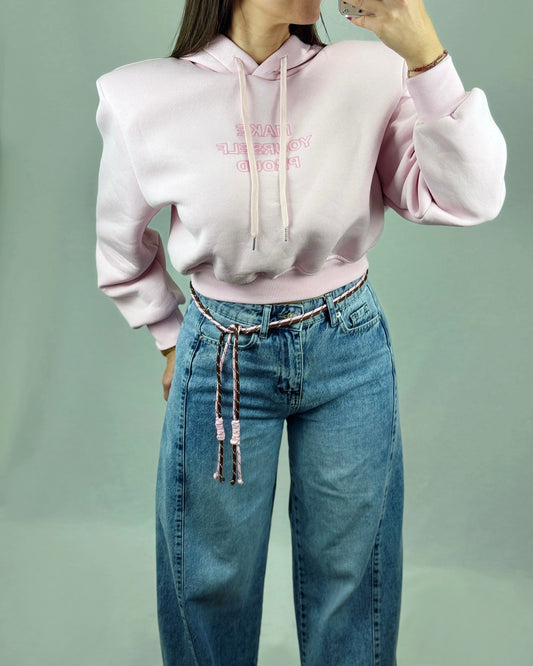 SUDADERA HOMBRERAS PINK LUM