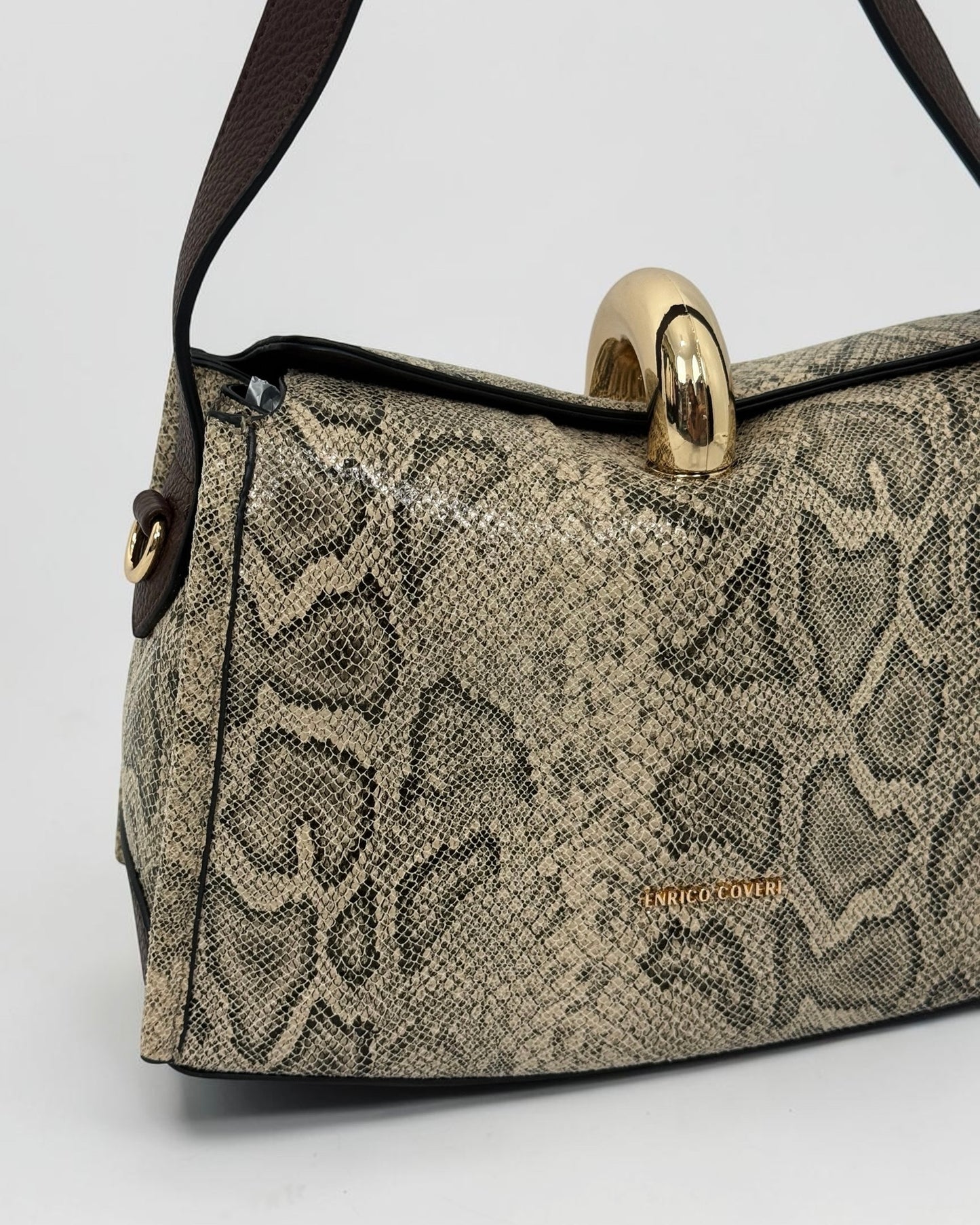 BOLSO SNAKE BROWN