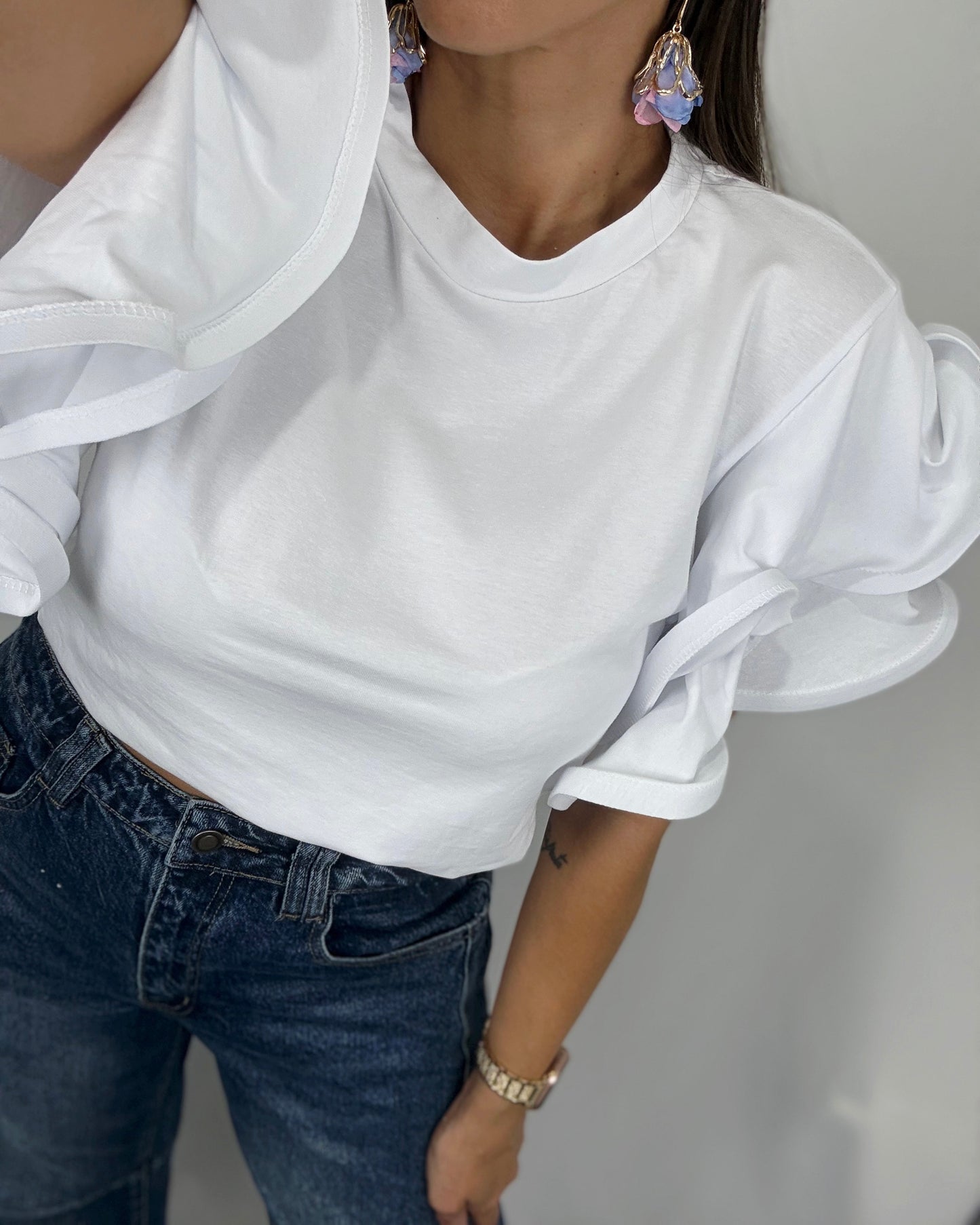 CAMISETA VOLANT WHITE