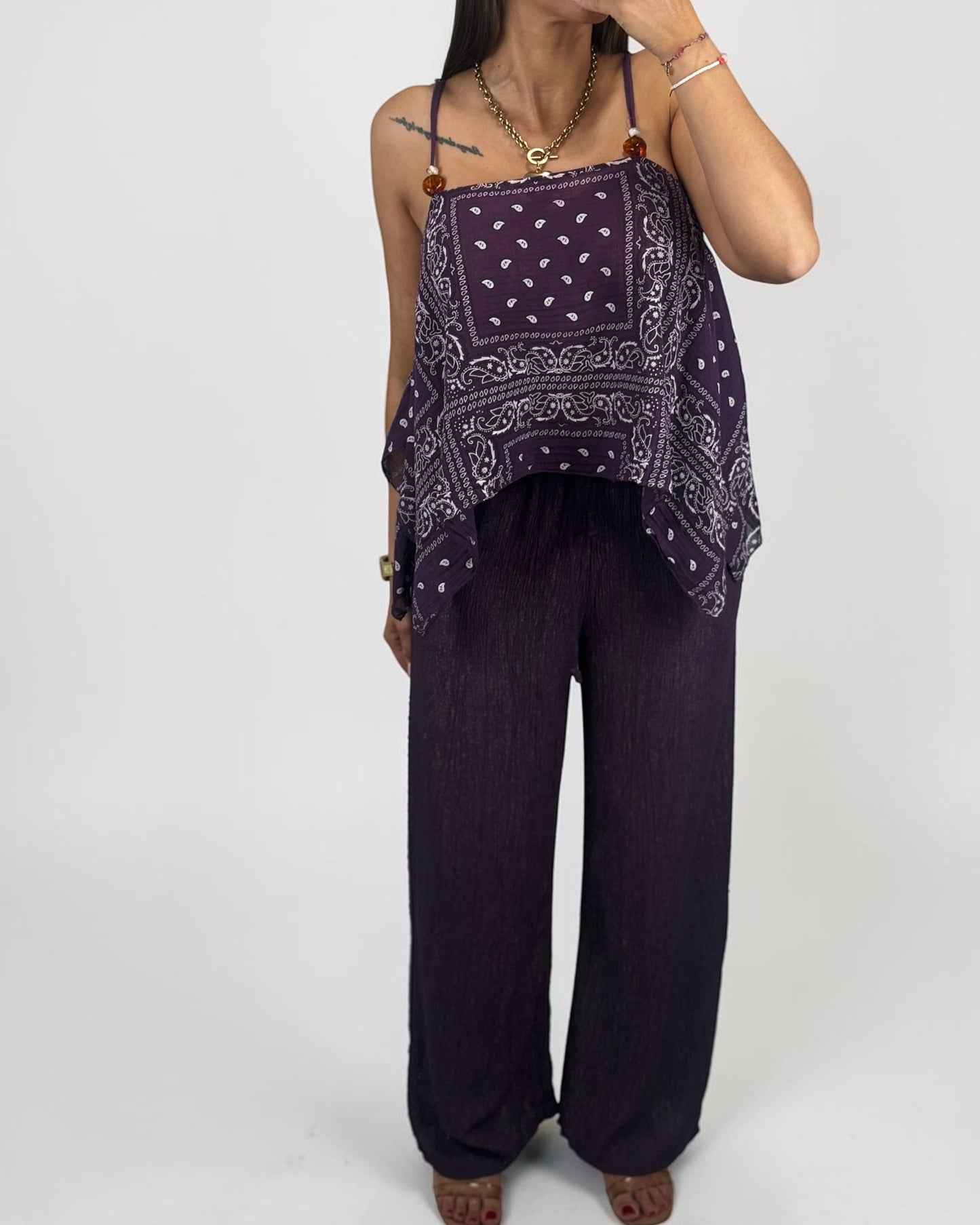 CONJUNTO PAISLEY PURPLE