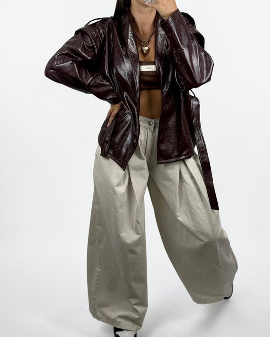 PANTALÓN DENIM BEIGE