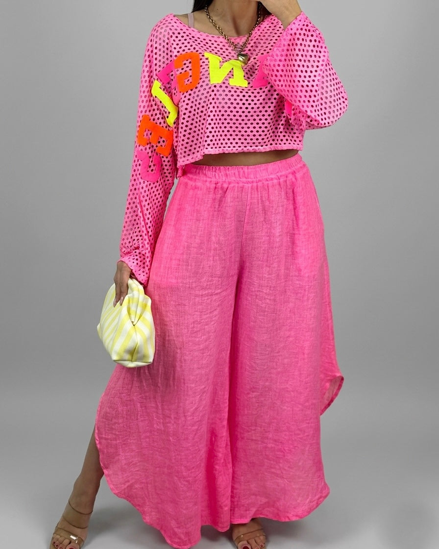 PANTALÓN LINO PINK