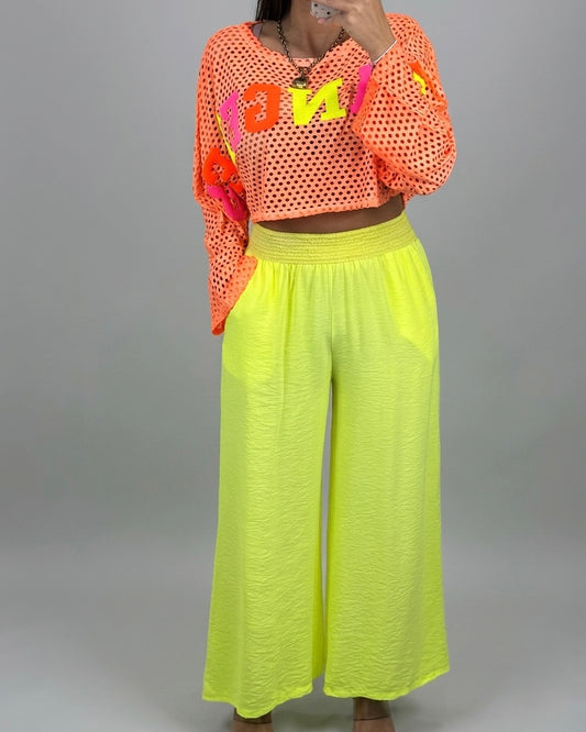 PANTALÓN FLÚOR AMARILLO