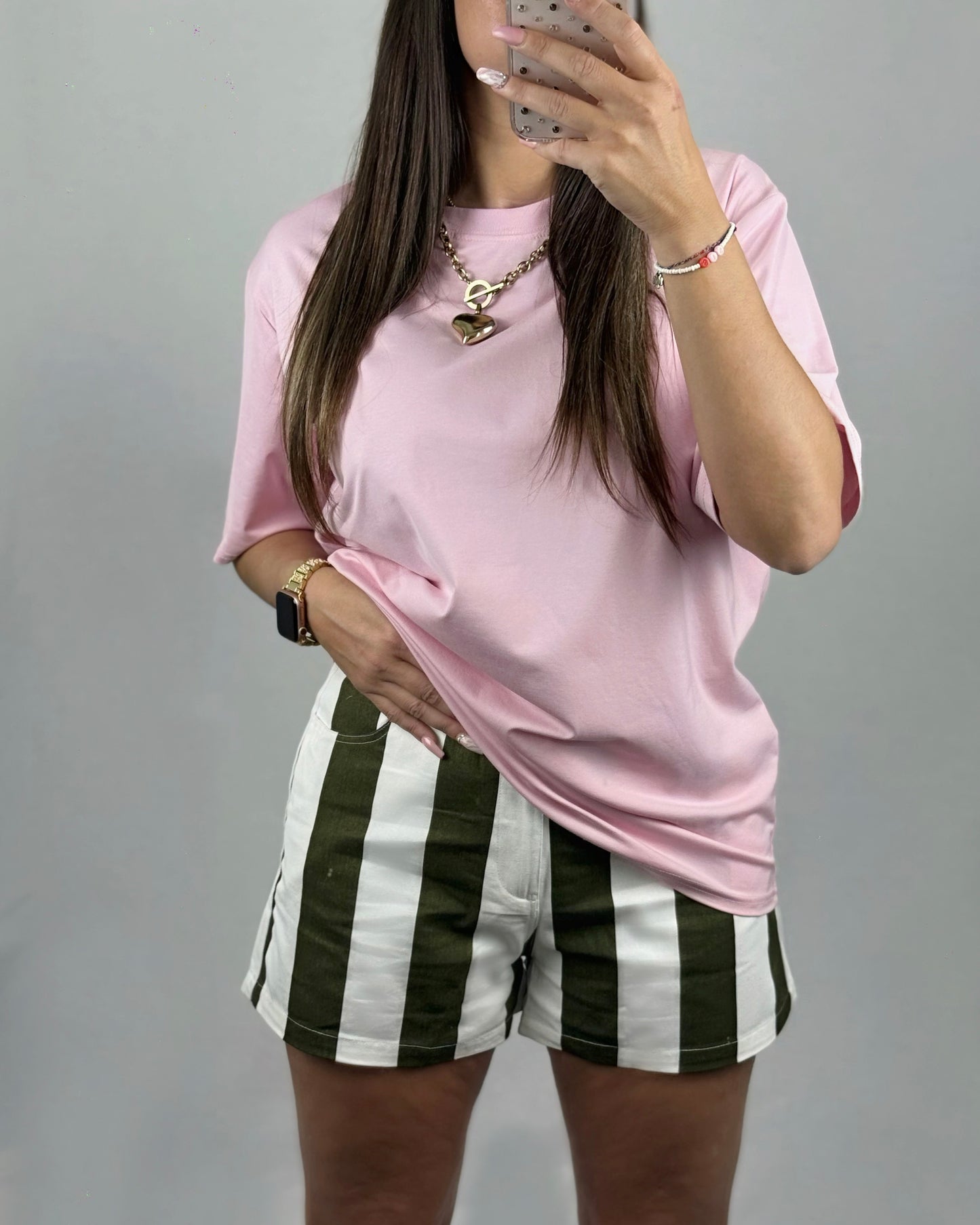 SHORT GREEN&WHITE