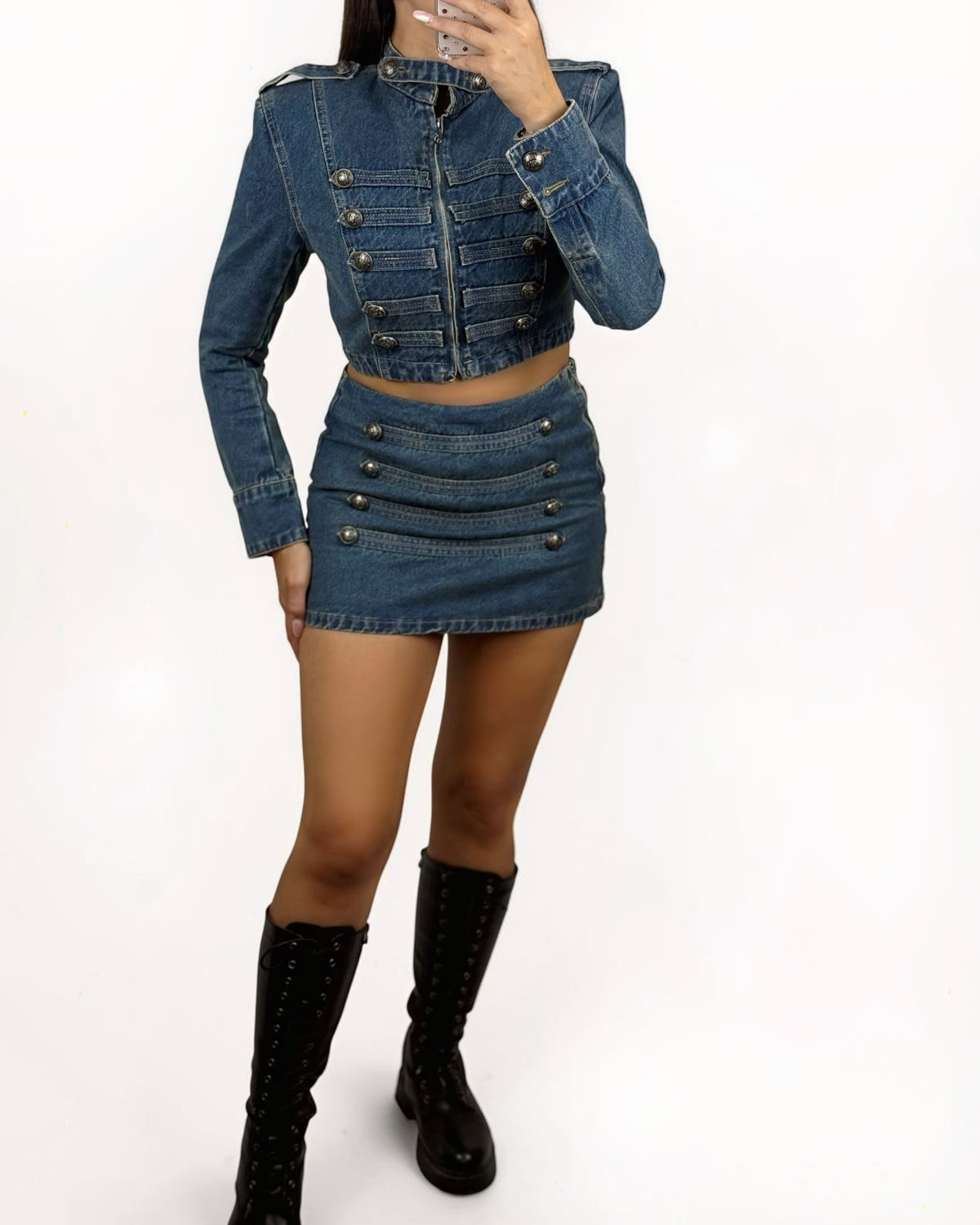 FALDA MILI DENIM