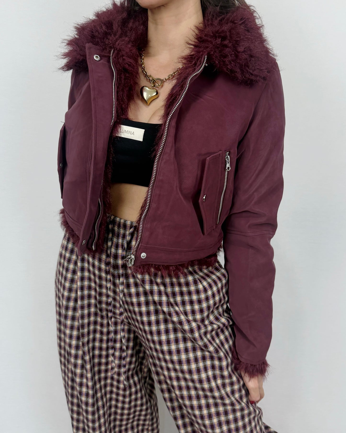 CHAQUETA REVERSIBLE BURDEOS