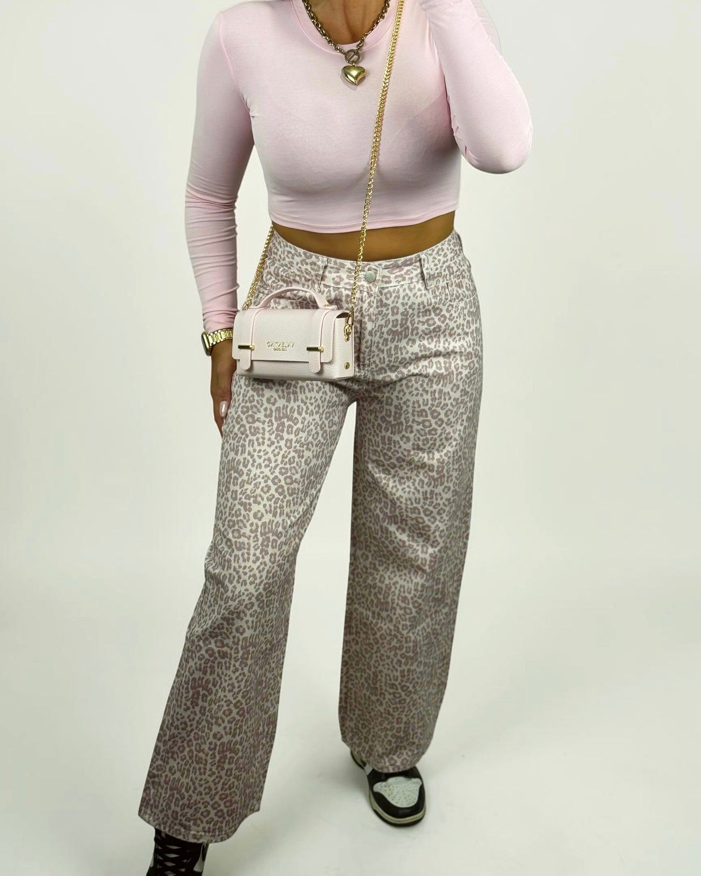PANTALÓN DENIM LEO PINK
